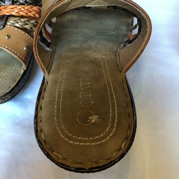 Patrizia by Spring Step Wedge Sandals earth tones comfort in sole Size 7 - Picture 6 of 7